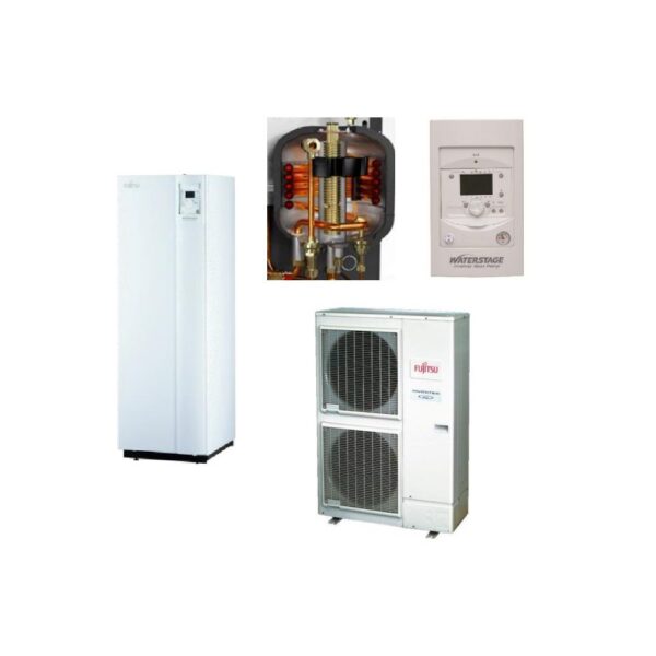 Fujitsu High Power 11 Split Μονοφασική με ΖΝΧ (DHW)