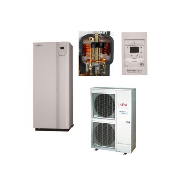 Fujitsu Super High Power 17 Split Τριφασική με ΖΝΧ (DHW)