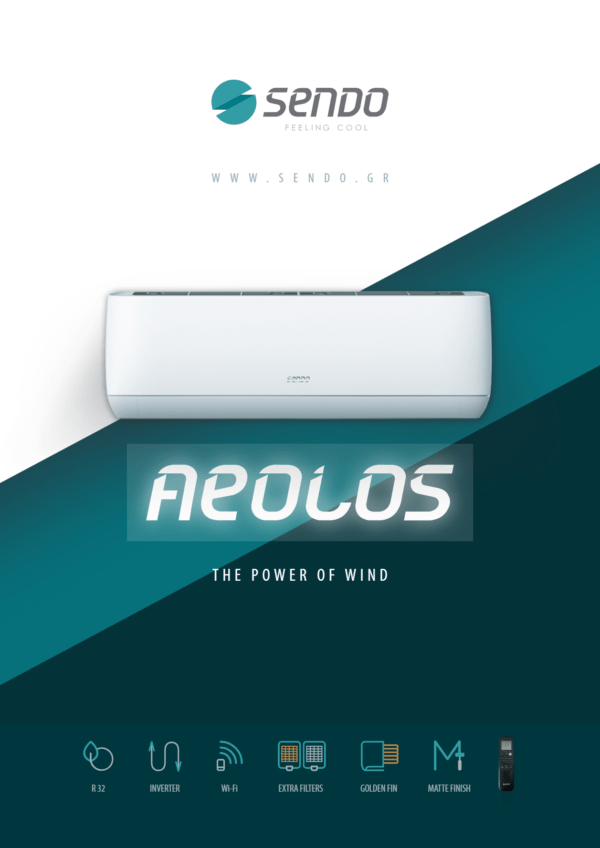 Sendo Aeolos SND-24/ALSI3 Κλιματιστικό Inverter 24000 BTU με Ιονιστή