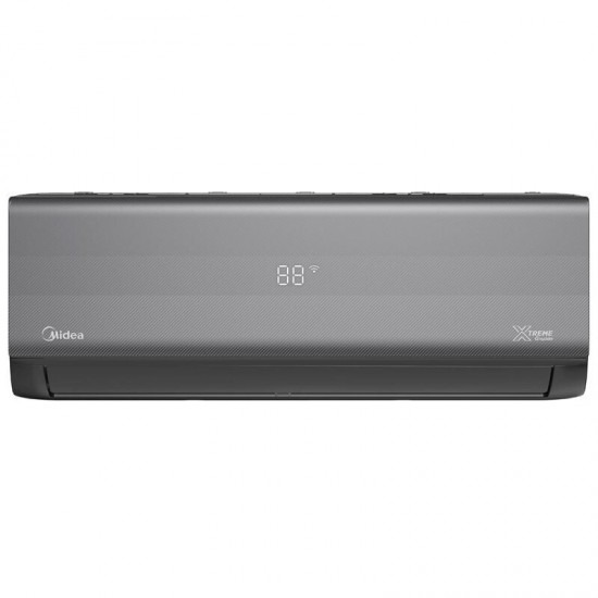 Midea Xtreme Graphite AG16Graph-12N8D0-I/12N8D0-O Κλιματιστικό Inverter 12000 BTU A+++/A++ με Ιονιστή και WiFi